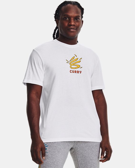 Men's Curry Big Bird Airplane T-Shirt, White, pdpMainDesktop image number 2
